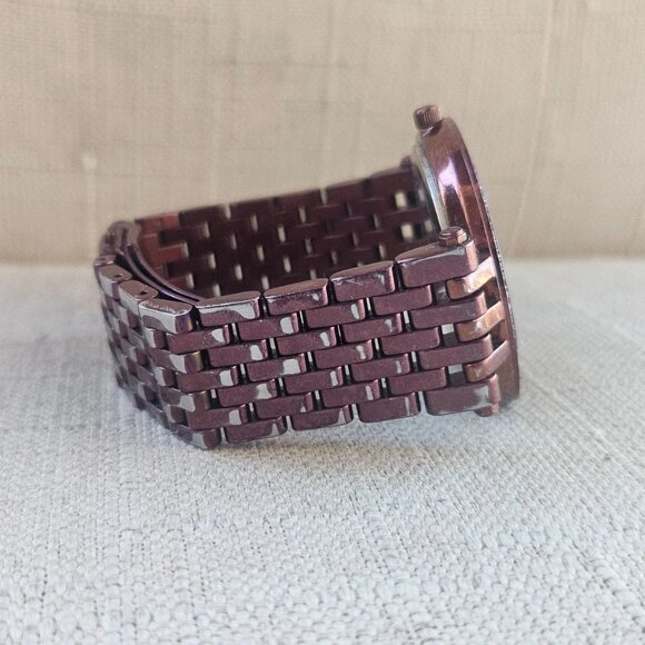 Michael Kors Women Wristwatch Burgundy Tone MK3554 Quartz Watch Crystal Accent - Picture 6 of 11